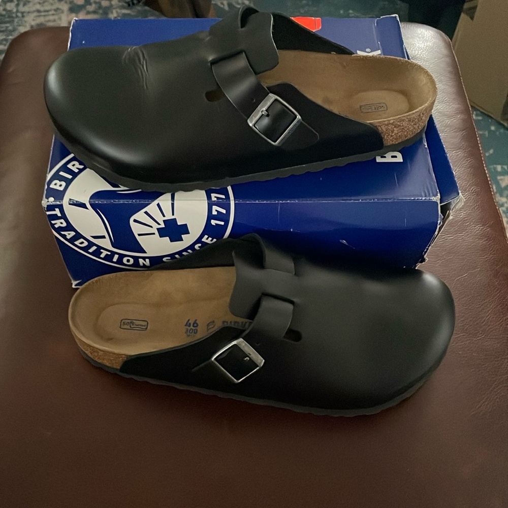 Birkenstock Boston Black Men’s 13 Regular